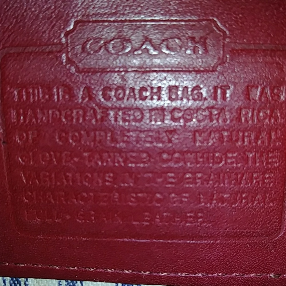 VINTAGE  COACH SKINNY COSMETIC BAG - Picture 5 of 17